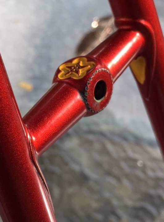 Retro Braze On Bike Frames Water Bottle Bosses With Reinforcement Design Element 
